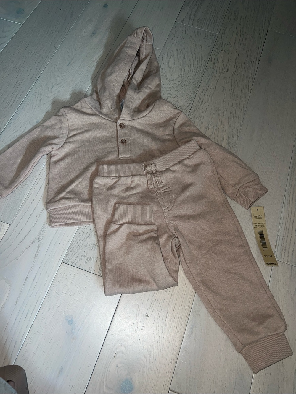 Nicole Miller Kids Hooded Sweatshirt and Joggers Set